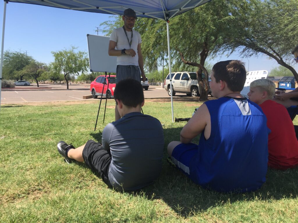 US football Academy Positional Training